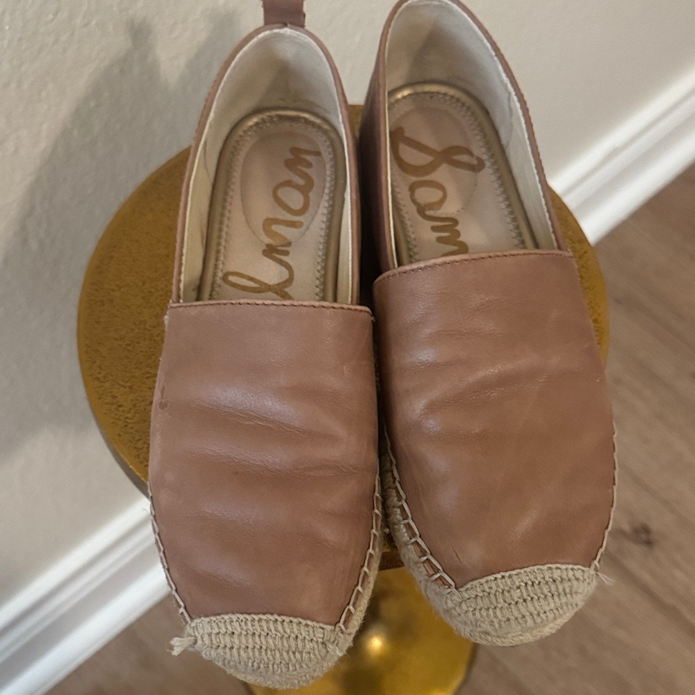 Sam Edelman Tan Espadrille Loafers